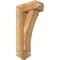 Ekena Millwork Thorton Arts and Crafts Rough Sawn Bracket w/ Offset Brace, Western Red Cedar, 6"W x 14"D x 26"H BKT0604X14X26THR03RWR - alternate 1